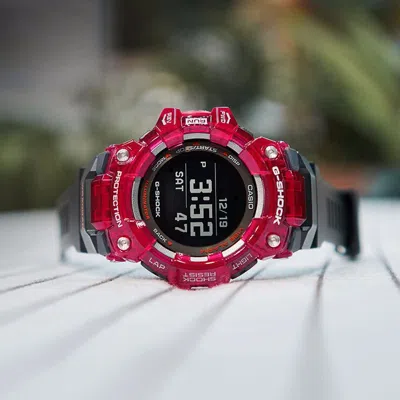 Casio G-shock Digital 'red' In Black