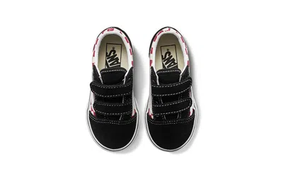 Vans (td)  Old Skool V 'checkerboard - Black Red'