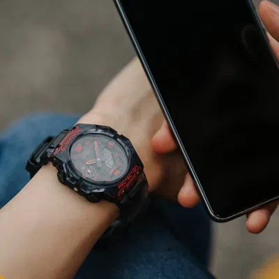 Casio G-shock Analog-digital 'black Red'