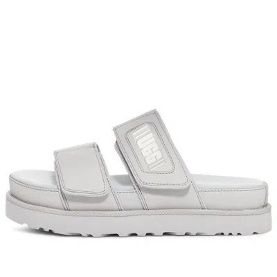 Ugg (wmns)  Greer Platform Slide 'metallic Grey' In Gray