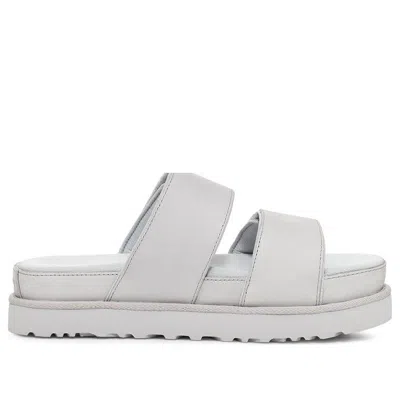 Ugg (wmns)  Greer Platform Slide 'metallic Grey' In Gray