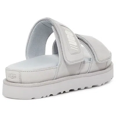 Ugg (wmns)  Greer Platform Slide 'metallic Grey' In Gray