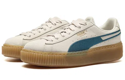 Puma (wmns)  Suede Platform Core Grey/blue/gum In Neutral