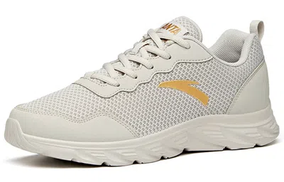 Anta Running Series Sneakers 'grey Yellow' In Neutral