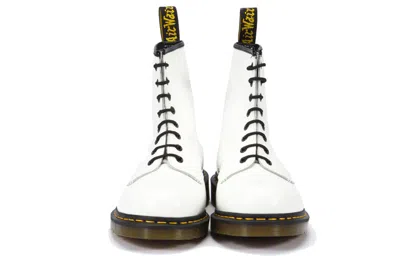 Dr. Martens 1460 Pascal Classic 8 High Top Martin Boots Unisex White In White