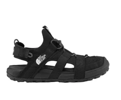 The North Face Explore Touch-strap Drawstring Sandals In Black