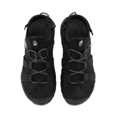 The North Face Explore Touch-strap Drawstring Sandals In Black