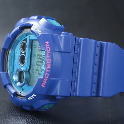 Casio G-shock Digital 'blue' In Black