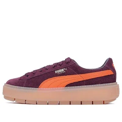 Puma (wmns)  Suede Platform Trace 'winetasting Flame' In Multi