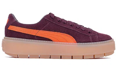 Puma (wmns)  Suede Platform Trace 'winetasting Flame' In Multi