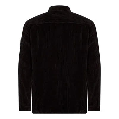 Stone Island Comfortable Overshirt With Chest Pockets In Black