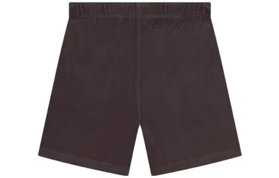 Essentials Fear Of God  Ss23 Drop2 Terry Short Plum 'purple' In Brown