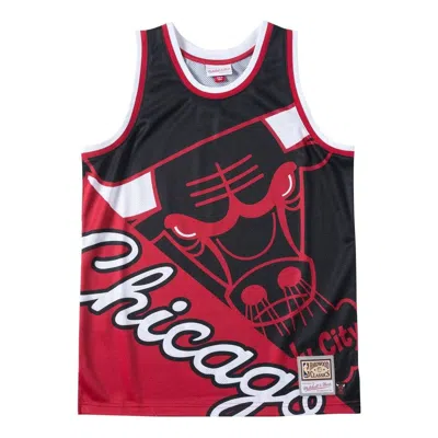 Mitchell & Ness Big Face Chicago Bulls Tank Top In Red