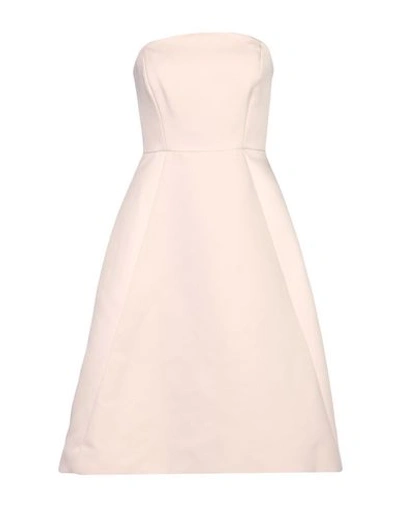 Halston Heritage Short Dress In Light Pink