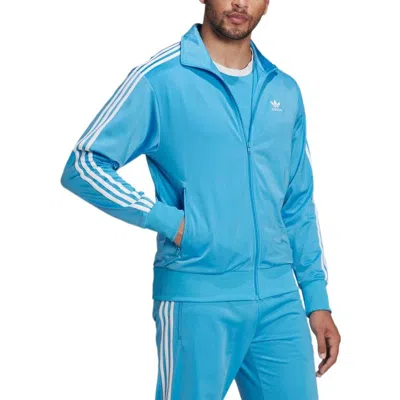 Adidas Originals Solid Color Logo Sports Jacket Blue