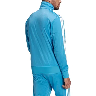 Adidas Originals Solid Color Logo Sports Jacket Blue
