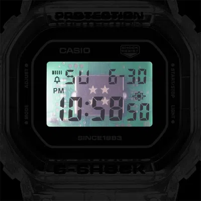 Casio G-shock Digital 'clear' In Silver