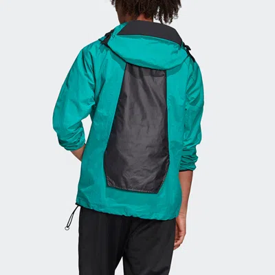 Adidas Originals Half Zipper Hooded Track Jacket Green