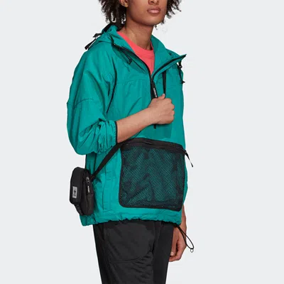 Adidas Originals Half Zipper Hooded Track Jacket Green
