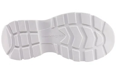 Alexander Mcqueen 45mm Tread Slick Canvas Combat Boots In White