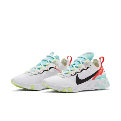 Nike (wmns)  React Element 55 'white Black Blue' In Multi