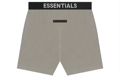 Essentials Fear Of God  Ss21 Cotton-blend Jersey Shorts Grey Flannel In Gray