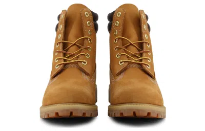 Timberland Laced Ankle Boot With Logo In Brown