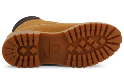 Timberland Laced Ankle Boot With Logo In Brown