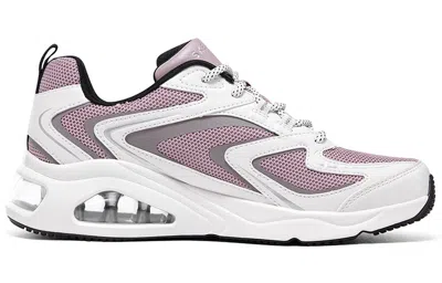 Skechers (wmns)  Tres-air Uno Street Fl-air 'white Lavender' In Purple