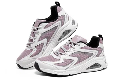 Skechers (wmns)  Tres-air Uno Street Fl-air 'white Lavender' In Purple