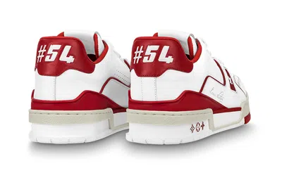 Louis Vuitton Trainers 'white Red'