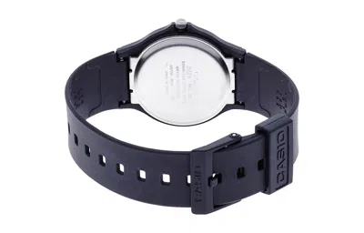 Casio Mens White Dial Black Resin Strap Watch Mq24-7b2llub