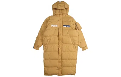 Puma X Ader Error Down Coat 'tan' In Brown