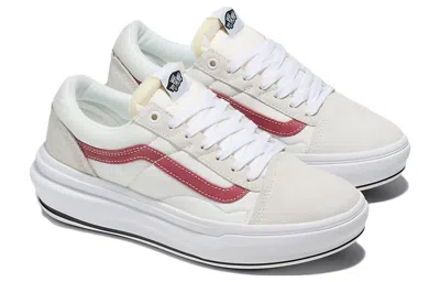 Vans Old Skool Overt Comfycush 'white Red' In Neutral