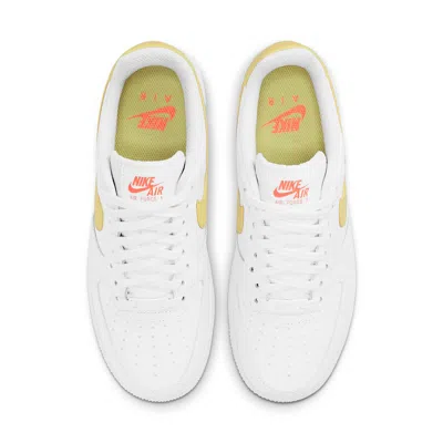 Nike Air Force 1 Low '07 "white/light Citron" Sneakers In White
