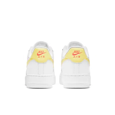 Nike Air Force 1 Low '07 "white/light Citron" Sneakers In White