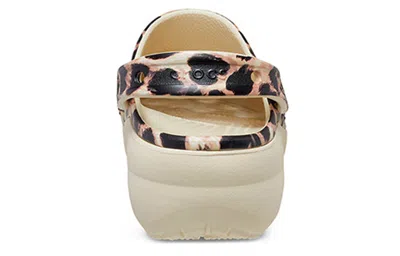 Crocs Classic Platform Clogs In Leopard Print Mix-multi