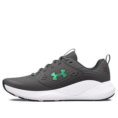 Under Armour Charged Commit 4 'castlerock Vapor Green' In Black
