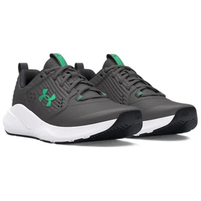 Under Armour Charged Commit 4 'castlerock Vapor Green' In Black