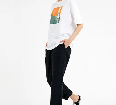 Converse (wmns)  Landscape Alphabet Printing Short Sleeve White