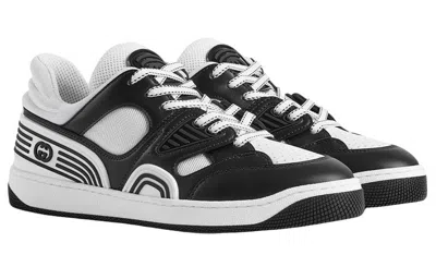 Gucci Basket Low-top Sneakers In Black
