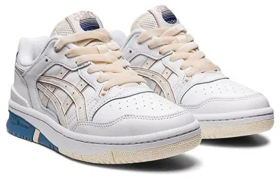 Asics White And Beige Ex89 Sneakers