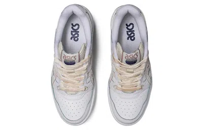 Asics White And Beige Ex89 Sneakers