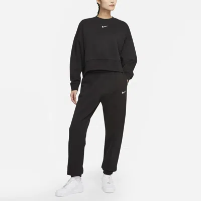 Nike Phoenix Fleece Crew Neck Oos In Black