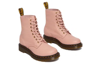 Dr. Martens Woman Ankle Boots Pink Size 9 Soft Leather In Pink