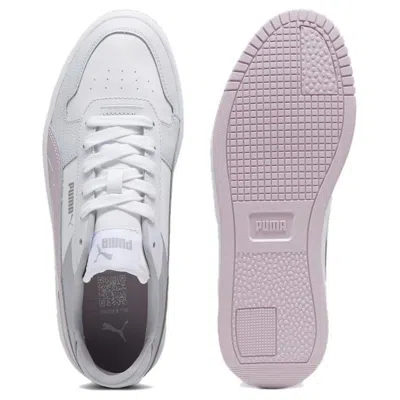 Puma (wmns)  Carina Street Sneakers 'white Lilac' In Gray