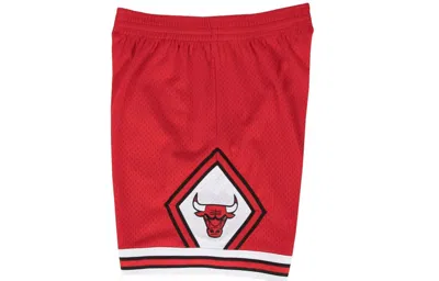 Mitchell & Ness Elasticated Graphic-print Shorts In Red