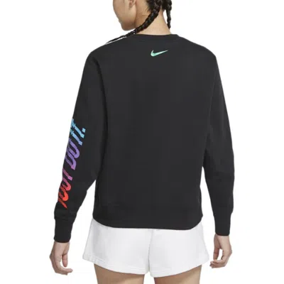 Nike (wmns)  Sportswear Logo Fleece Crew Sweatshirt 'black Multi'