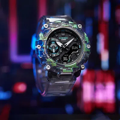Casio G-shock Analog-digital 'translucent Black' In Multi