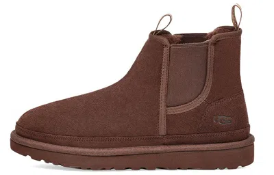 Ugg Flat Ankle Boots In Brown